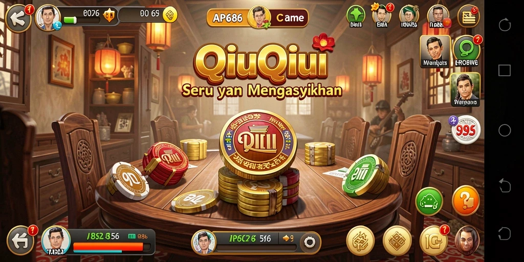 Tampilan gameplay menegangkan dari AP686 di arena QiuQiu.