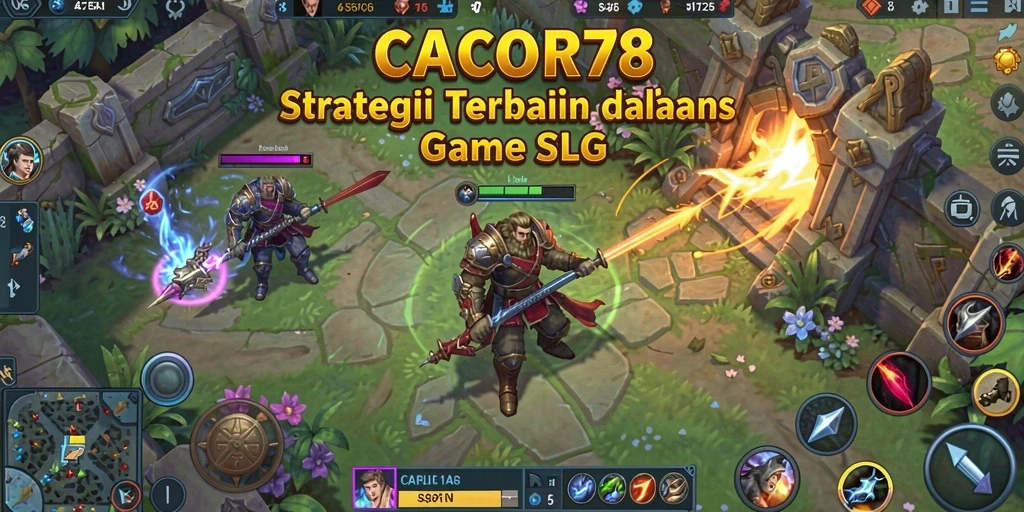 Screenshot menampilkan pertempuran seru dalam game SLG CACOR78.
