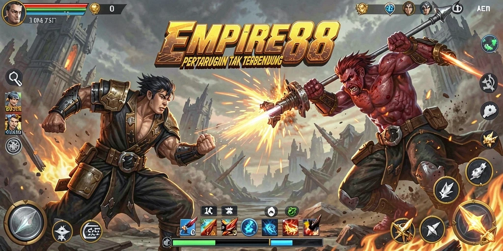 Screenshot EMPIRE88 menampilkan pertarungan mendebarkan dalam aksi.