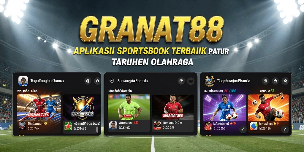 Tampilan utama <strong>GRANAT88</strong> dengan pilihan taruhan olahraga yang menarik.