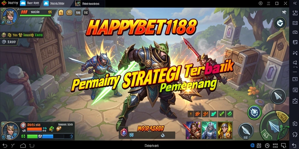Screenshot utama menampilkan momen strategis dalam game HAPPYBET188.