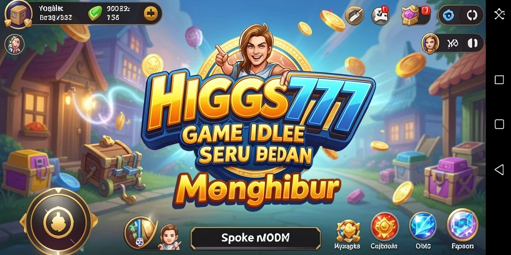 Tampilan gameplay HIGGS777 dengan aktivitas Idle yang menarik.