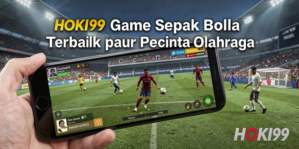 Tampilan gameplay menarik HOKI99 dalam pertandingan sepak bola.