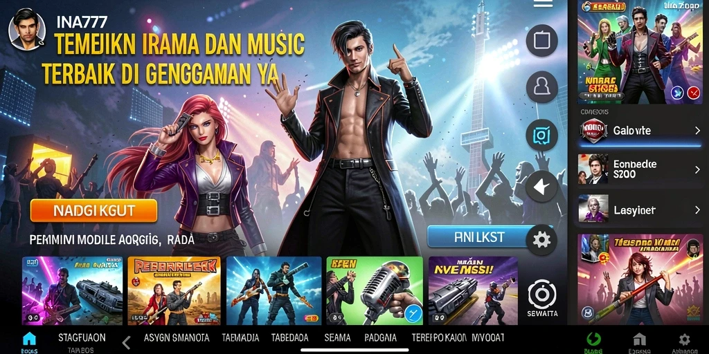 Tampilan menarik gameplay musik di INA777.