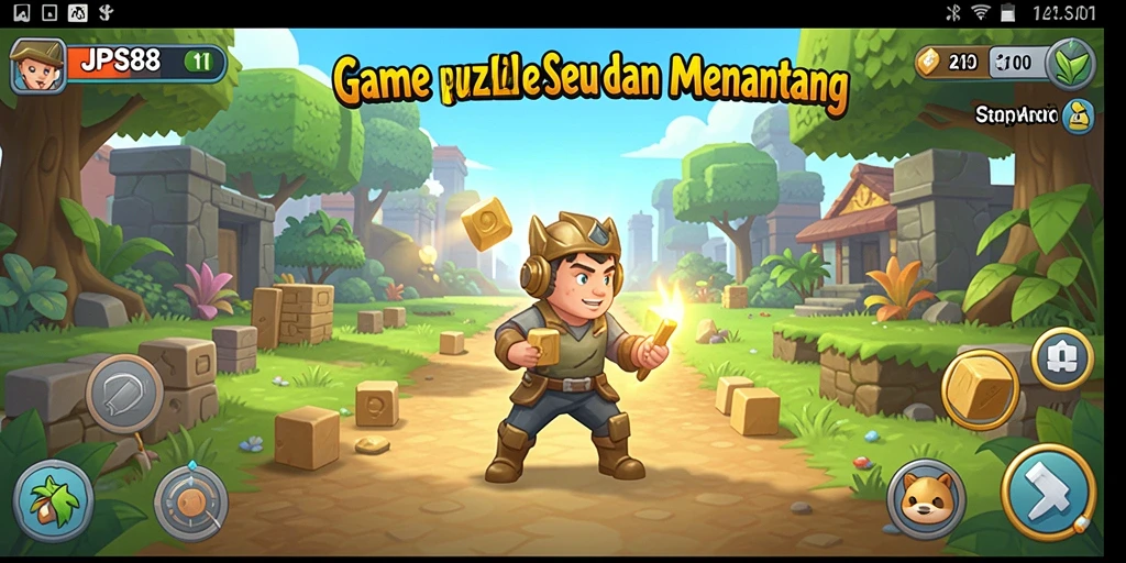 Screenshot JPS88 menampilkan gameplay Puzzle yang menarik dan penuh warna.