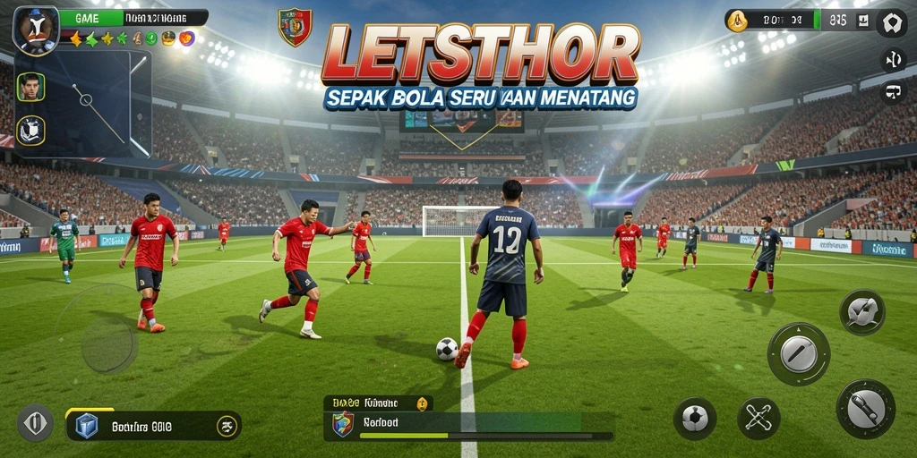 Tampilan gameplay LETSTHOR yang dinamis dan menarik perhatian.