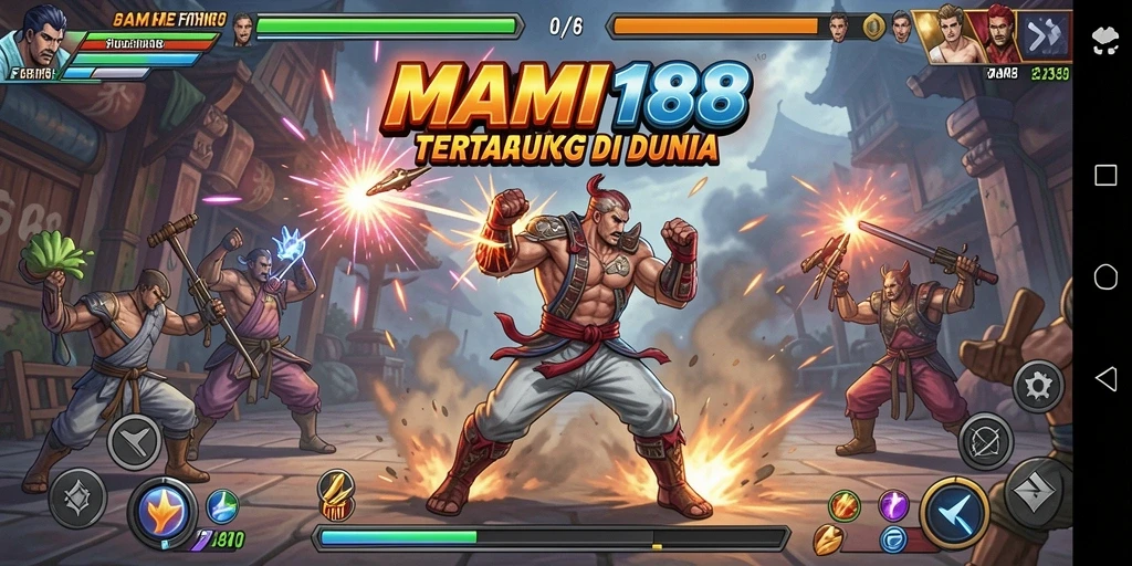 Tampilan gameplay <strong>MAMI188</strong> yang mendebarkan saat pertarungan berlangsung.