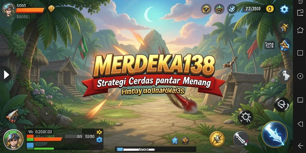Tampilan screenshot gameplay yang dinamis dari MERDEKA138.