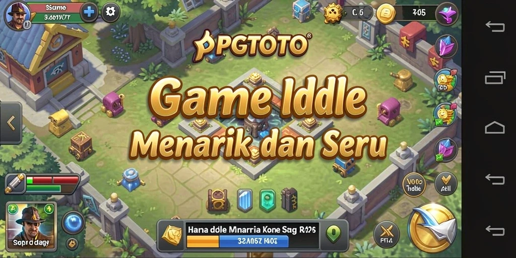 Tangkapan layar gameplay PGTOTO yang menampilkan aksi Idle yang seru.