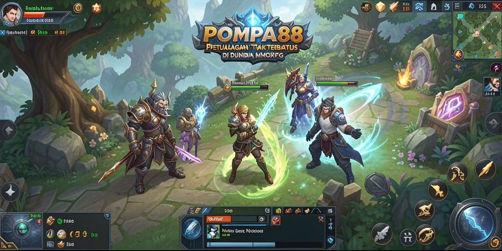 Tampilan gameplay POMPA88 yang mengagumkan di dunia MMORPG.