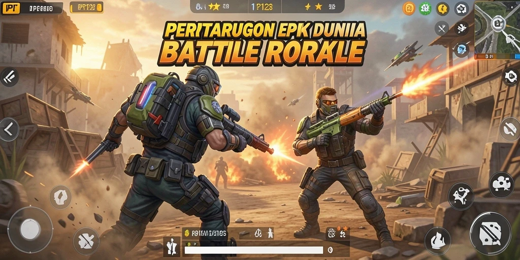 Tangkapan layar menarik dari aksi intens PP123 dalam mode Battle Royale.
