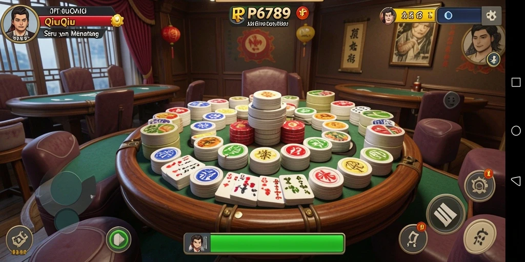 Screenshot gameplay QiuQiu RP6789 yang menegangkan dan menarik.