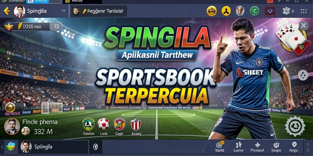 Tampilan gameplay SPINGILA saat memasang taruhan olahraga.