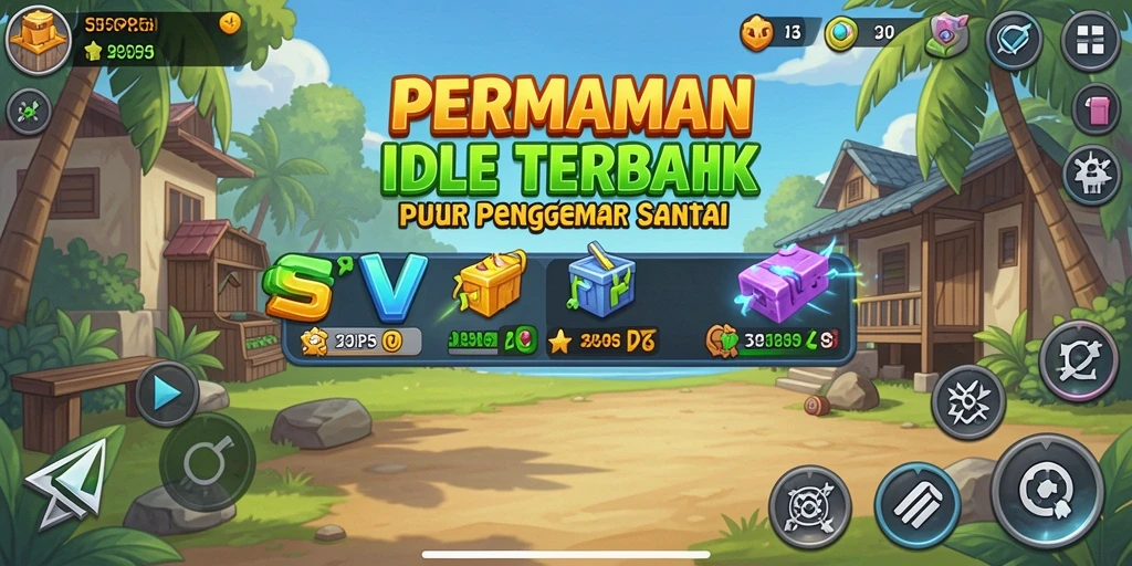 Tampilan gameplay SVIP5 dengan mekanika Idle yang menarik.