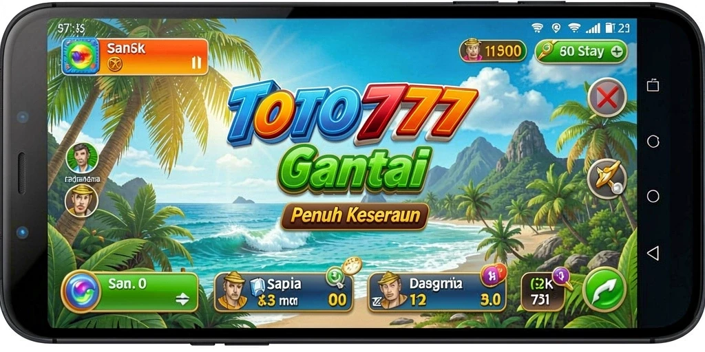 Tampilan gameplay TOTO777 yang cerah dan seru.