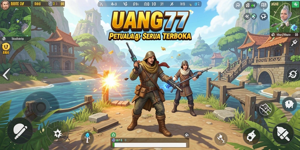 Tampilan gameplay UANG77 yang menakjubkan di dunia terbuka.