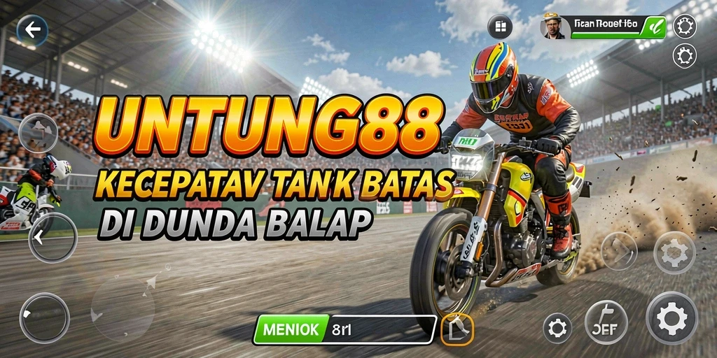 Tangkapan layar utama UNTUNG88 yang menunjukkan balapan seru.