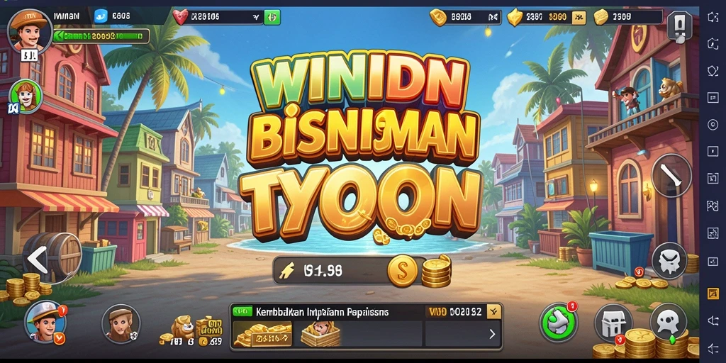 Screenshot WINIDN menampilkan gameplay Tycoon yang menarik dan interaktif.