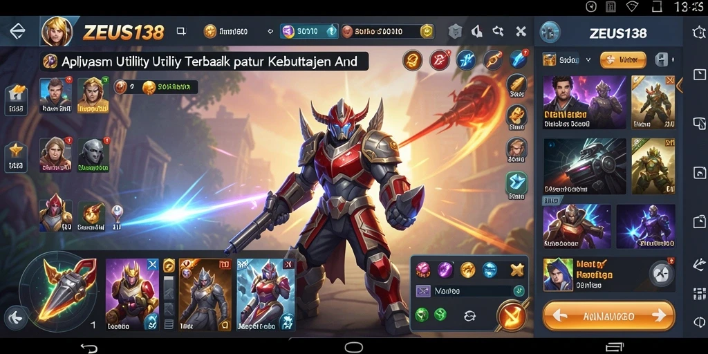 Tampilan utama ZEUS138 dengan fitur Utility yang memudahkan pengguna.