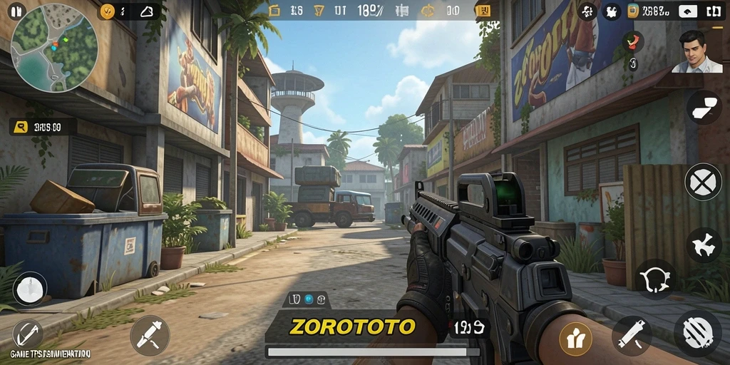 Tampilan menarik dari gameplay ZOROTOTO yang seru dan kompetitif.